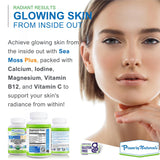 Power By Naturals Musgo Mar Plus, cápsulas abiertas, ideal para mezclar en batidos.