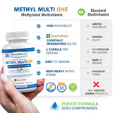 Power By Naturals Methyl Multi One zinc y vitaminas para metabolismo