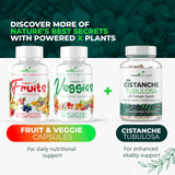 POWERED X PLANTS cápsulas veganas sin aditivos artificiales.