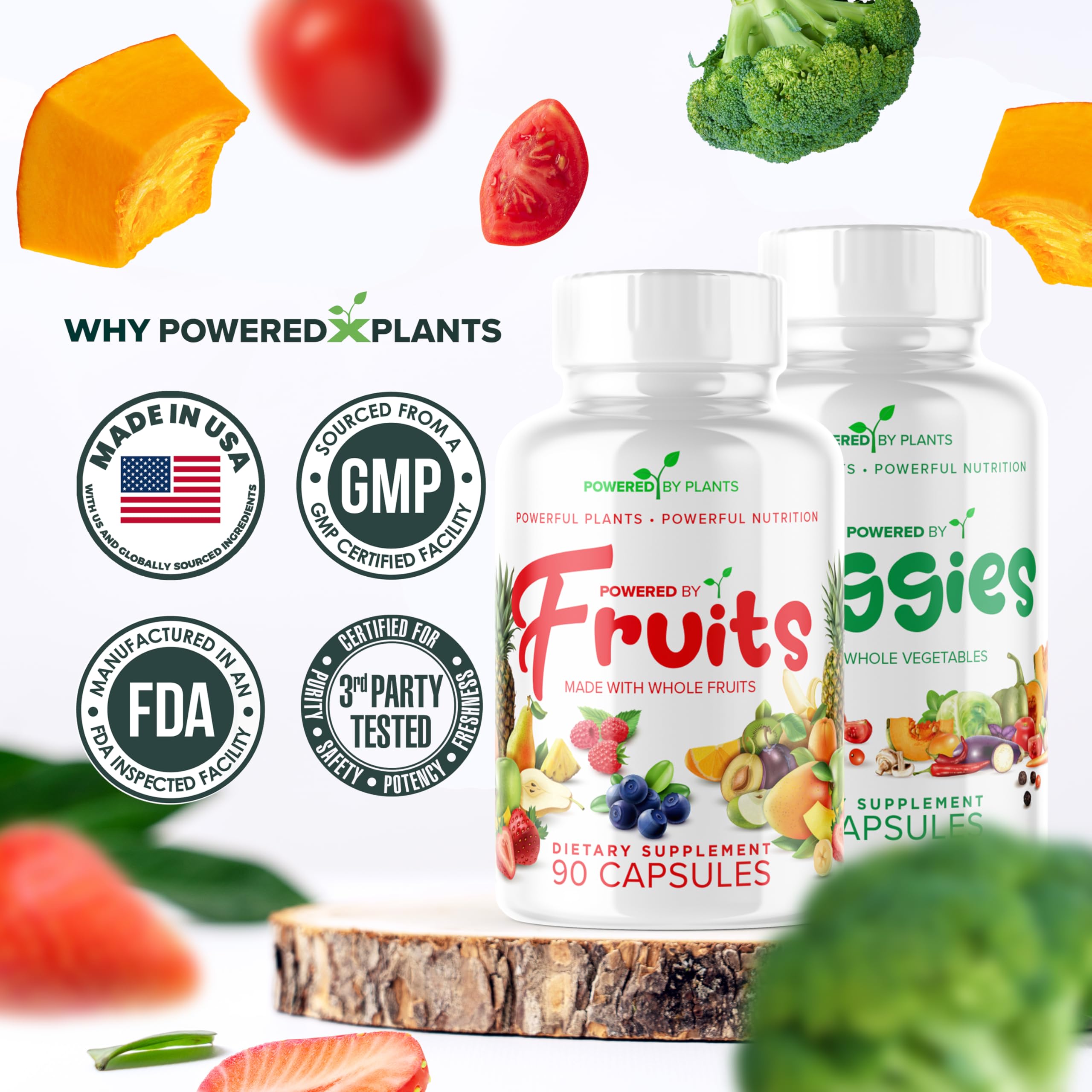 POWERED X PLANTS fabricación en Estados Unidos con altos estándares.