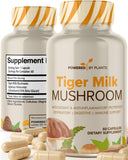 POWERED X PLANTS Hongo Leche de Tigre botella: cápsulas de 500 mg para vitalidad