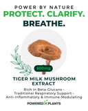 POWERED X PLANTS Hongo Leche de Tigre ingredientes: extracto Lignosus rhinocerus estandarizado 50% beta-glucano
