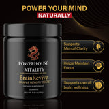 Powerhouse Vitality BrainRevive: información nutricional clara para tomar decisiones informadas