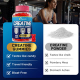 Ingredientes clave de Powerific: creatina monohidrato y vitaminas B6/B12.