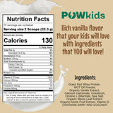 PowKids en niños activos, apoyo de proteína para la energía.