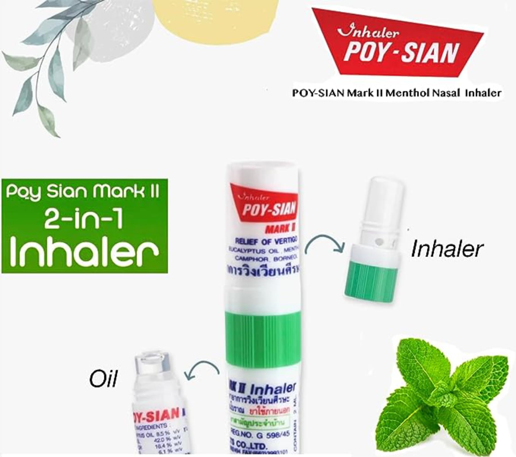 POY-SIAN Mark II ritual de inhalación para calma y claridad.