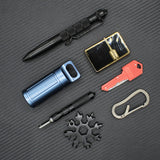 PPFISH EDC: pedernal y cerillas guardados de forma segura