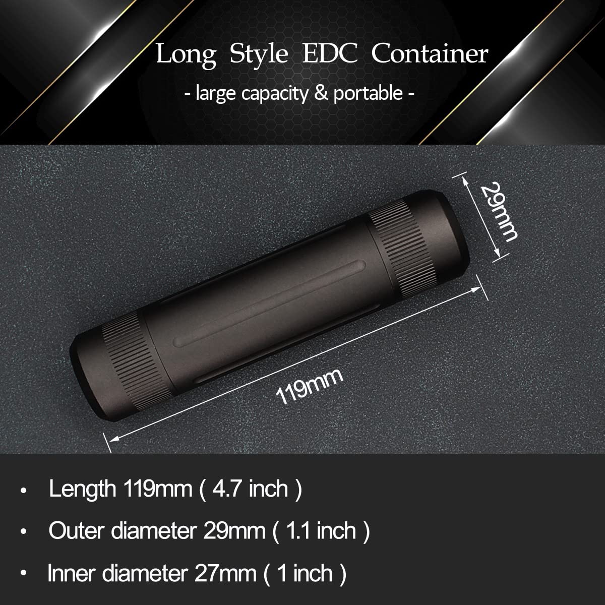PPFISH EDC caja seca metalica supervivencia para exteriores.