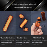 PPFISH EDC estuche de aluminio con tapa inferior, acceso práctico.