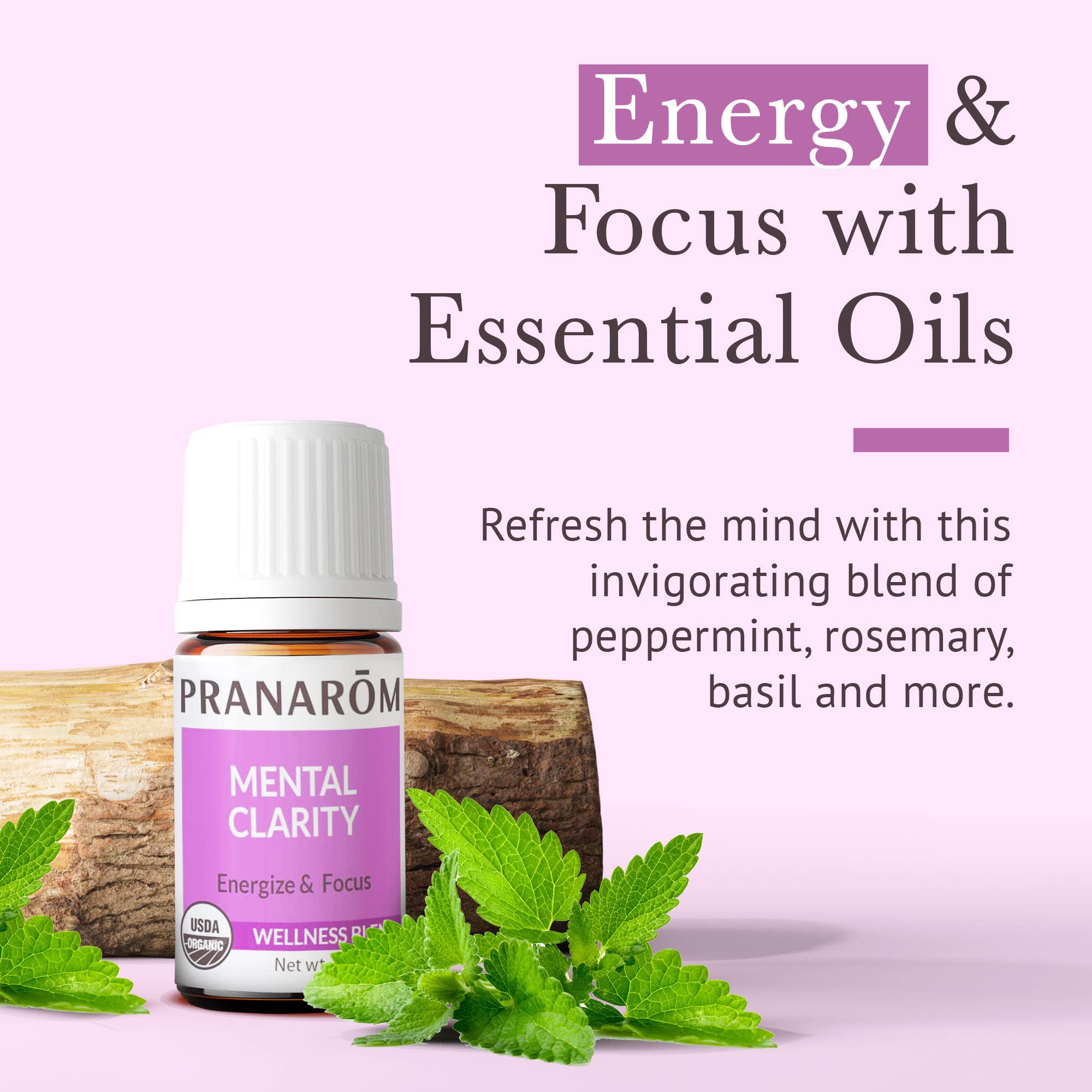 Pranarom Mental Clarity con limón: aporta energía suave para la mañana.
