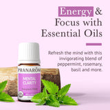 Pranarom Mental Clarity con limón: aporta energía suave para la mañana.