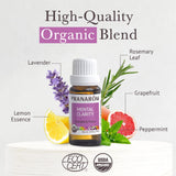 Pranarom Mental Clarity con pomelo: sensación refrescante para el difusor.