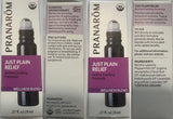Pranarom Just Plain Relief: botella de aceite esencial certificado orgánico