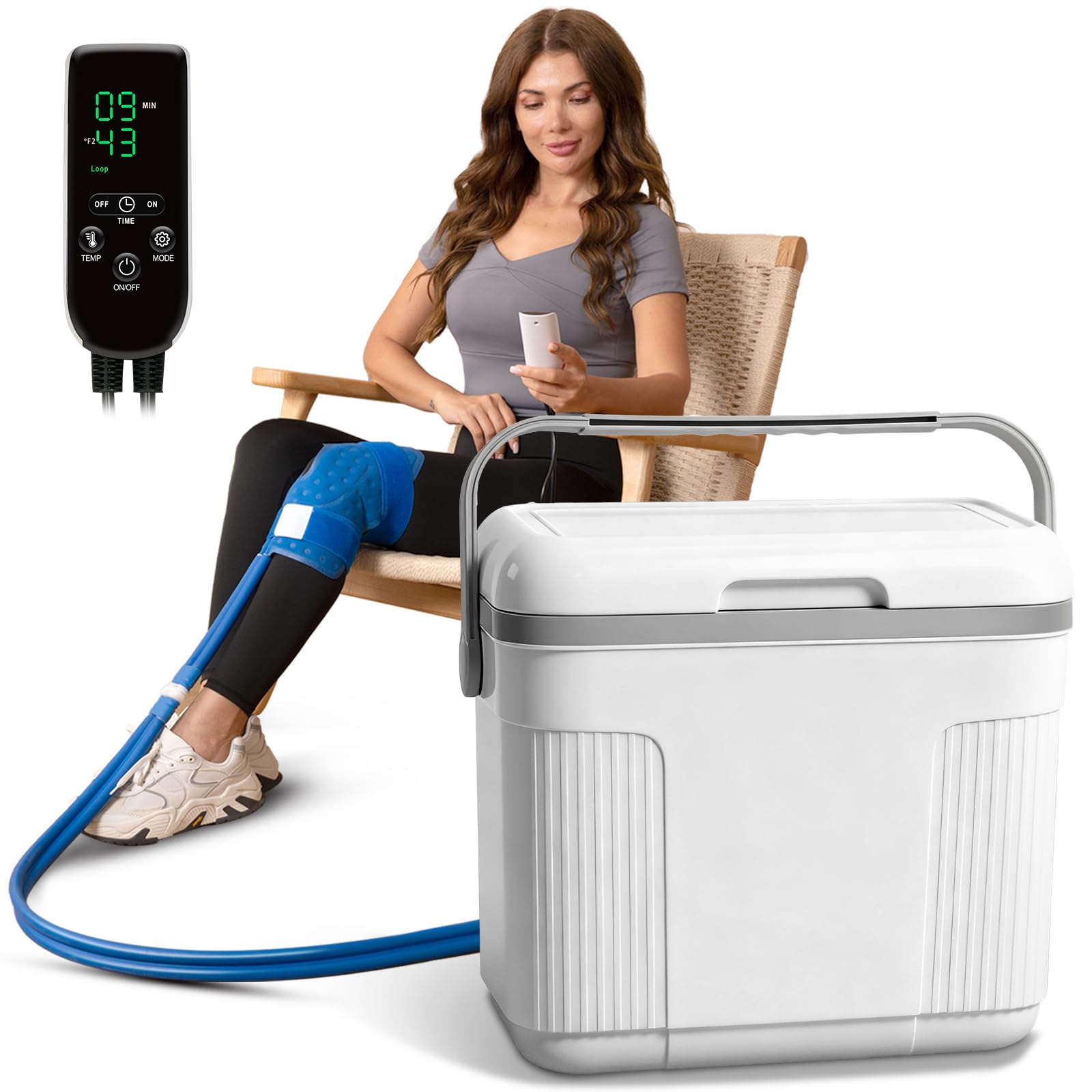 Pravoluxmax máquina terapia fría compacta para uso doméstico y recuperación