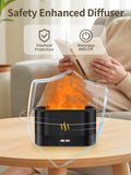 Flame de PrawPawtic emite niebla fría ultrasónica para humidificar sin calor