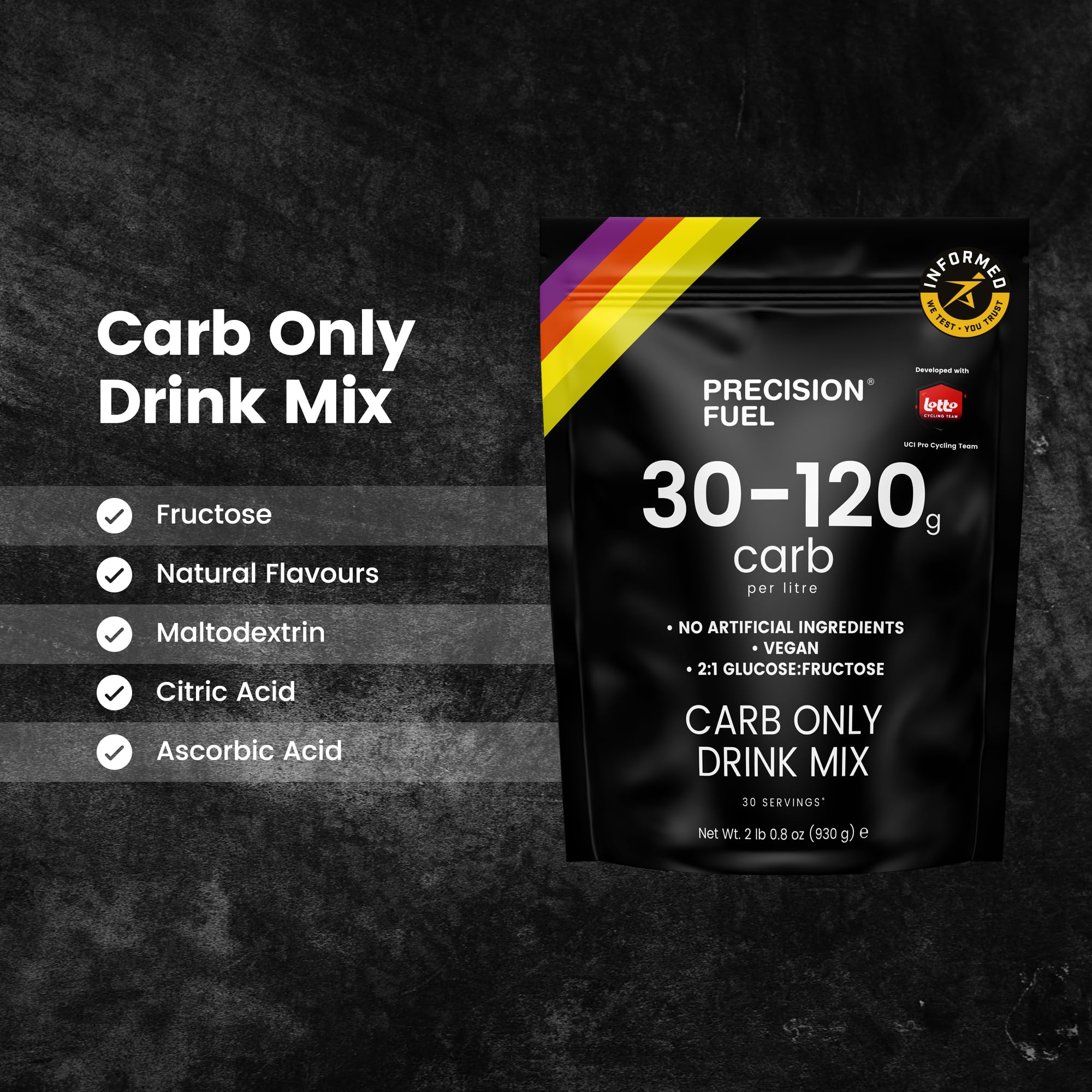 Precision Fuel PF Carb Only, botella con bebida lista para beber