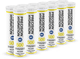 Precision Hydration tabletas efervescentes en empaque amarillo, rápida hidratación