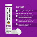 Tableta individual de electrolitos Precision Hydration en tubo morado