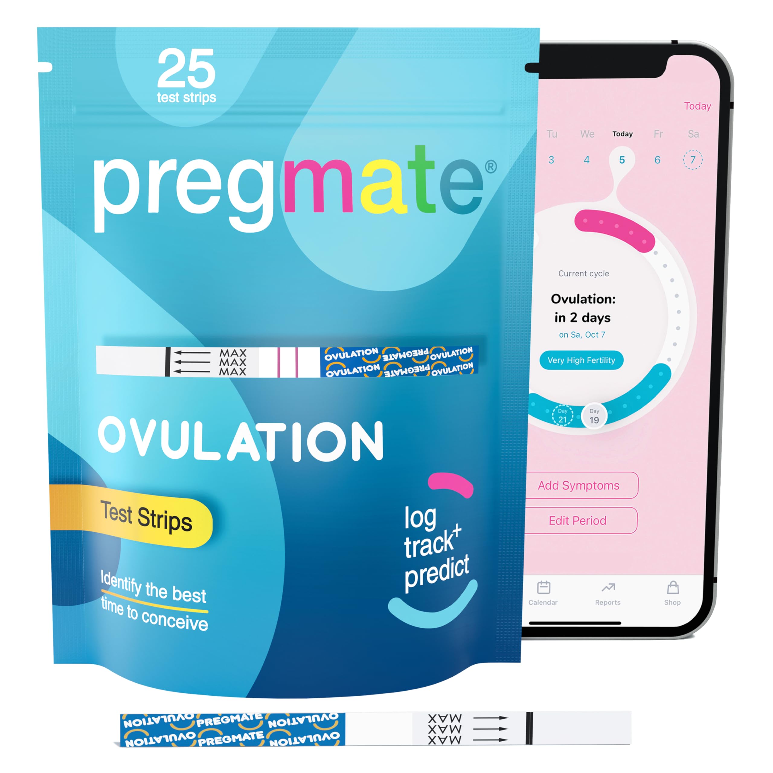 Prueba de ovulación Pregmate para detectar la oleada de LH confiable.