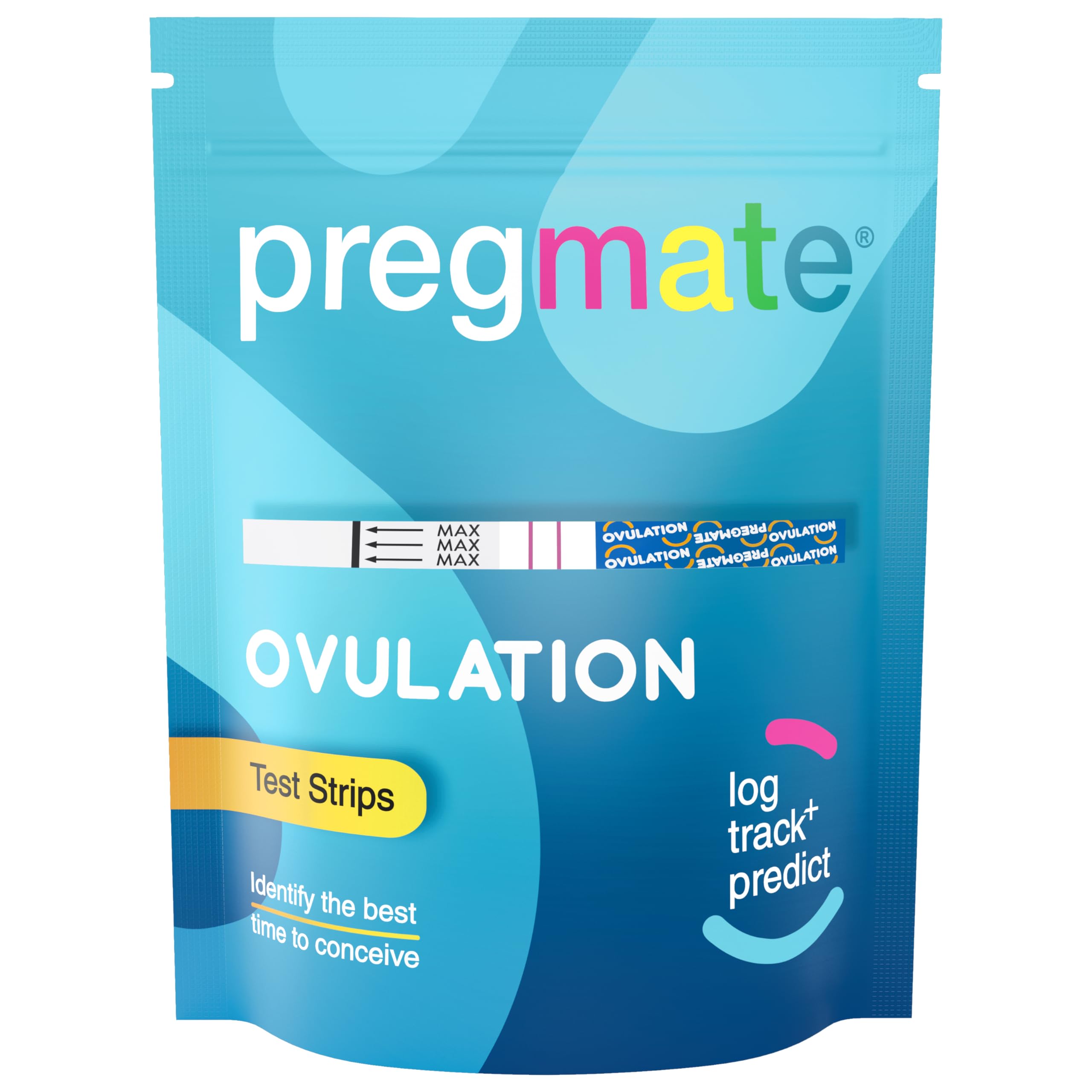 Prueba de ovulación Pregmate en caja con 60 tiras para planificar la concepción