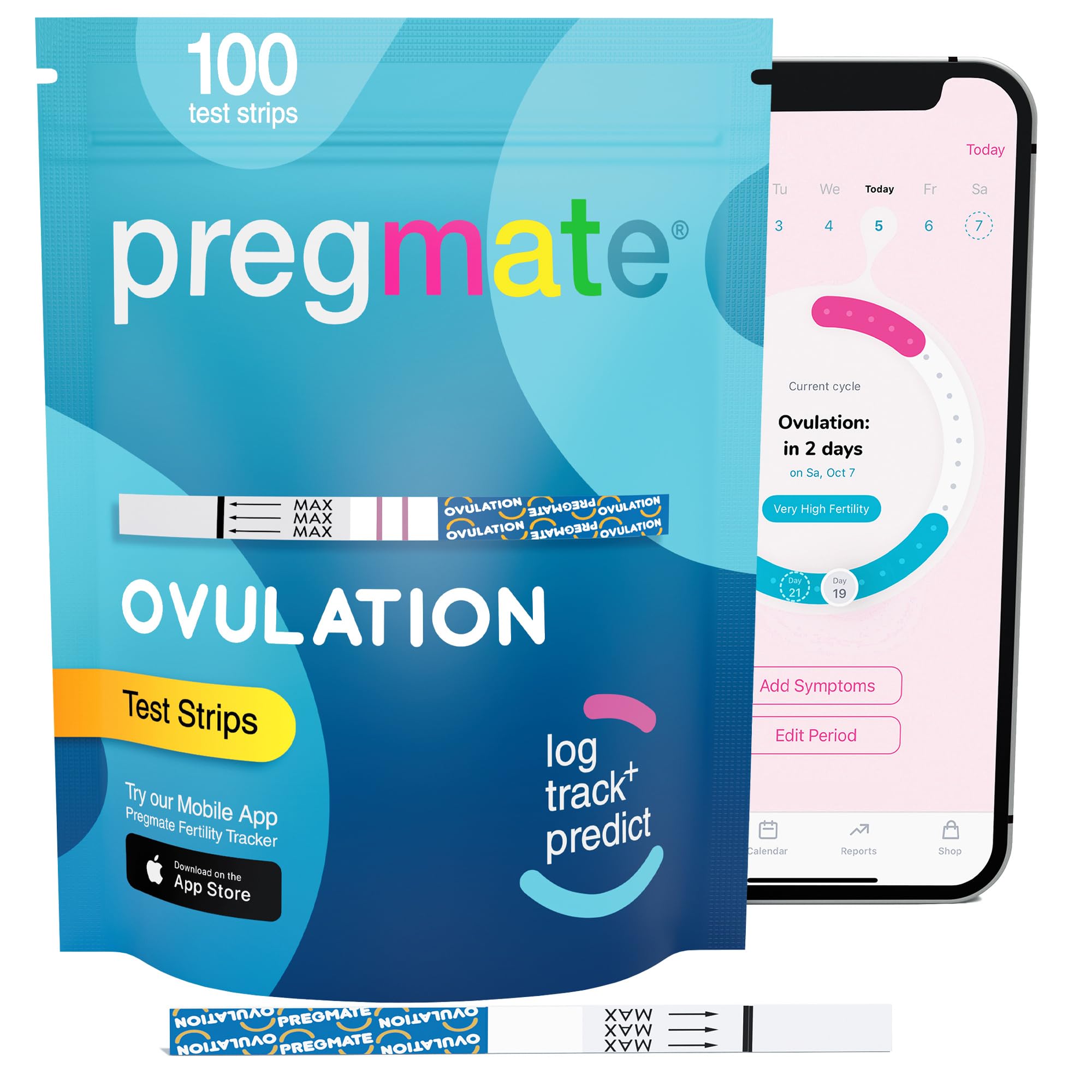 PREGMATE caja con tiras para planificar el embarazo