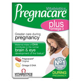 Pregnacare Plus Omega-3: botella para apoyo nutricional durante el embarazo