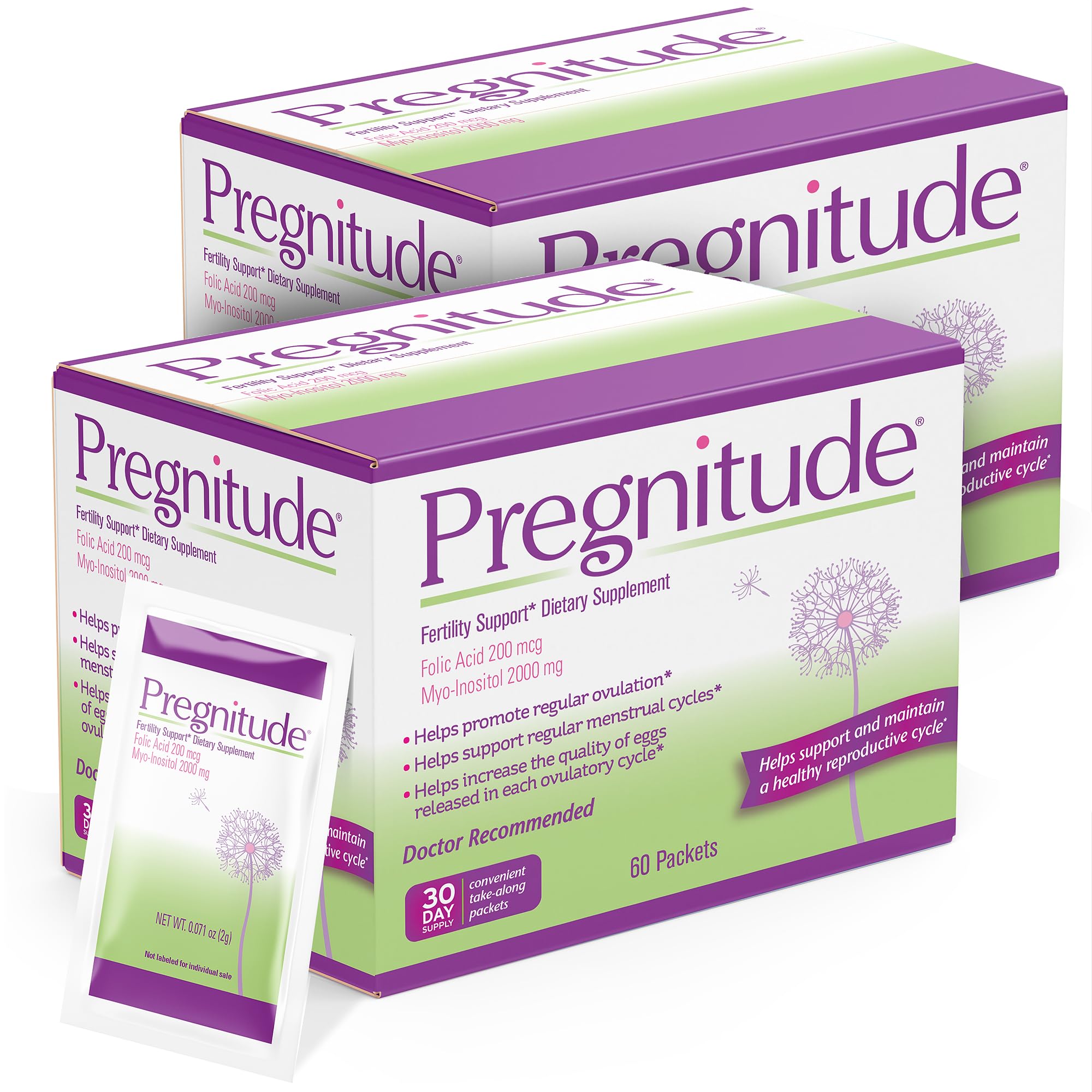 Pregnitude: la caja con 120 dosis, práctica para uso diario