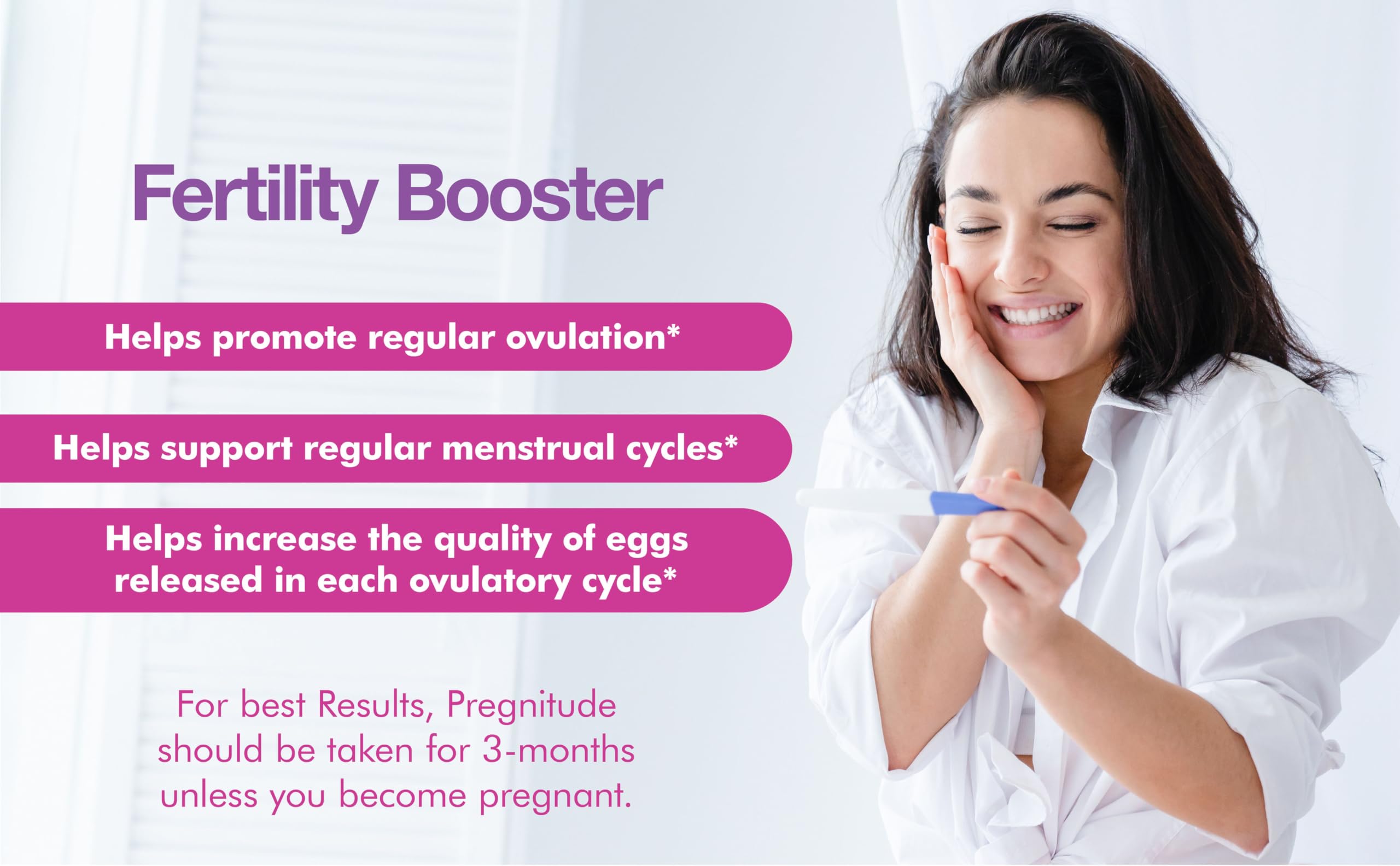 Dosis portátiles de Pregnitude para llevar en bolso o bolsa.
