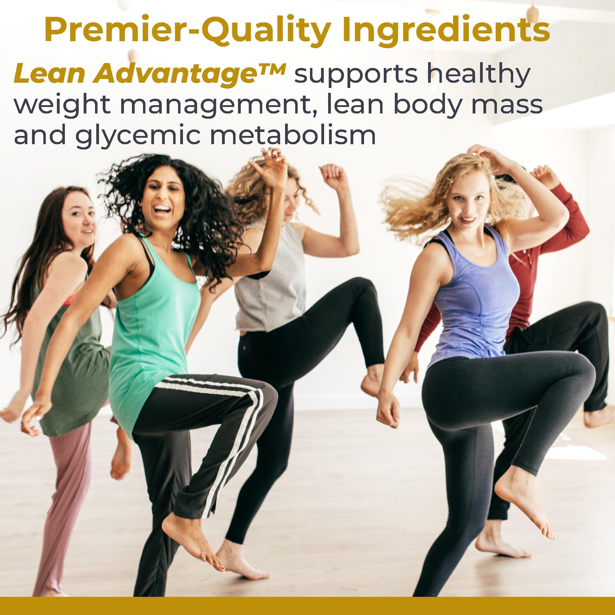 Premier Lean Advantage: envase con etiqueta, fórmula de cafe verde para el metabolismo.