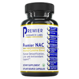 Premier NAC cápsulas dentro de la caja, apoyo para hígado y sistema respiratorio