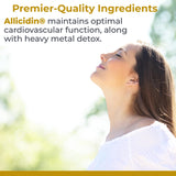 Etiqueta del producto Allicidin destacando ingredientes naturales y alicina.