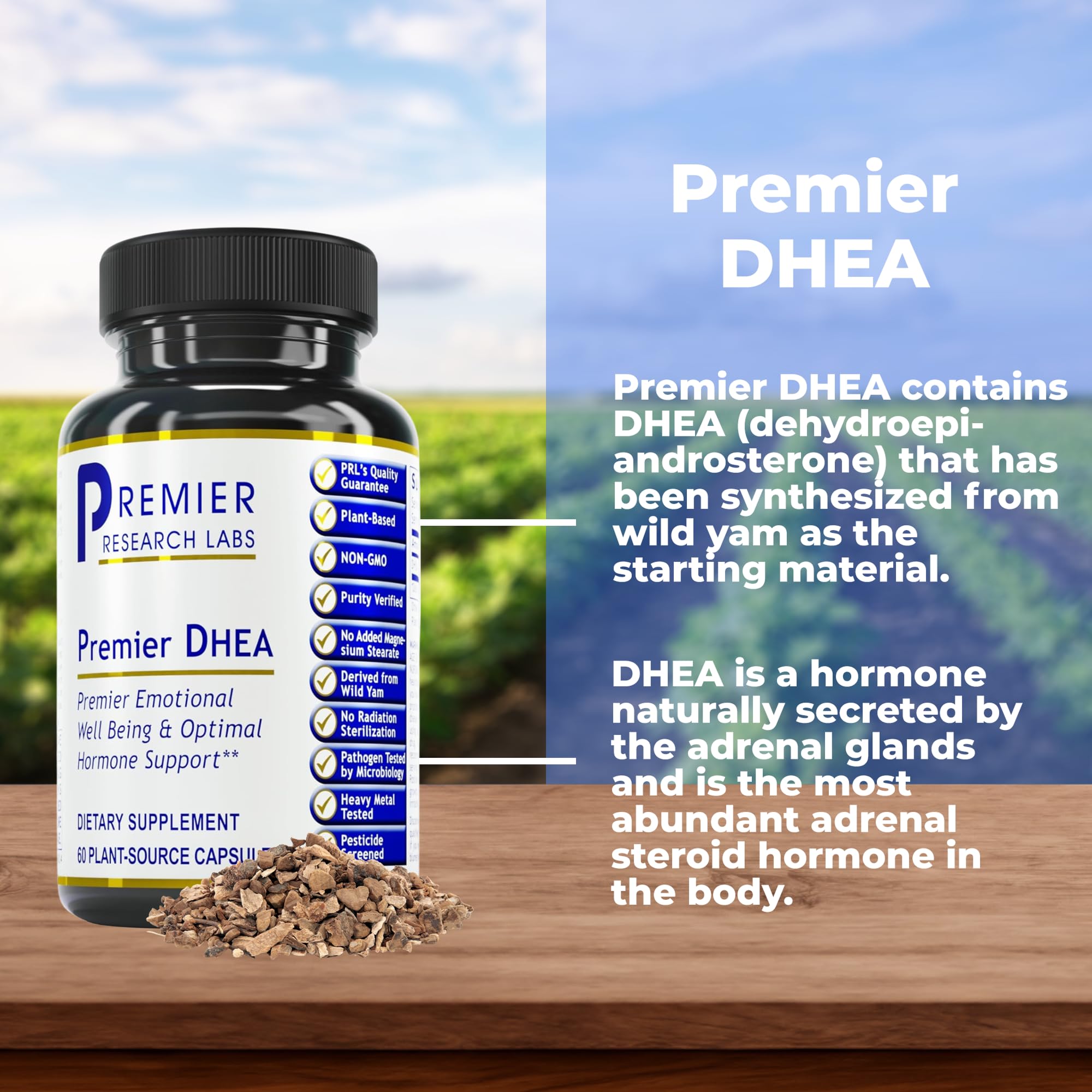 Premier DHEA en uso diario para hombres y mujeres