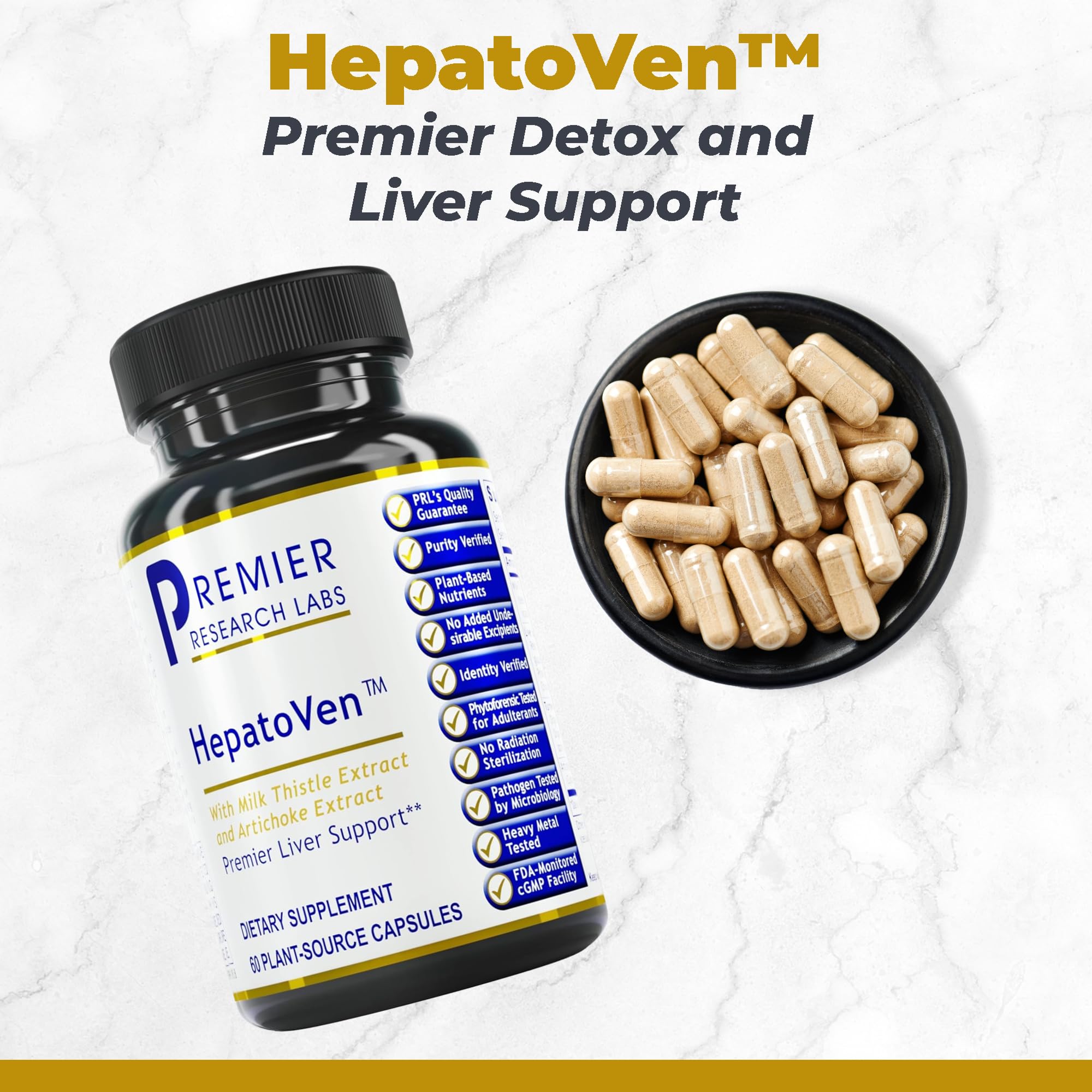 Envase de HepatoVen en vidrio, cómodo para uso diario