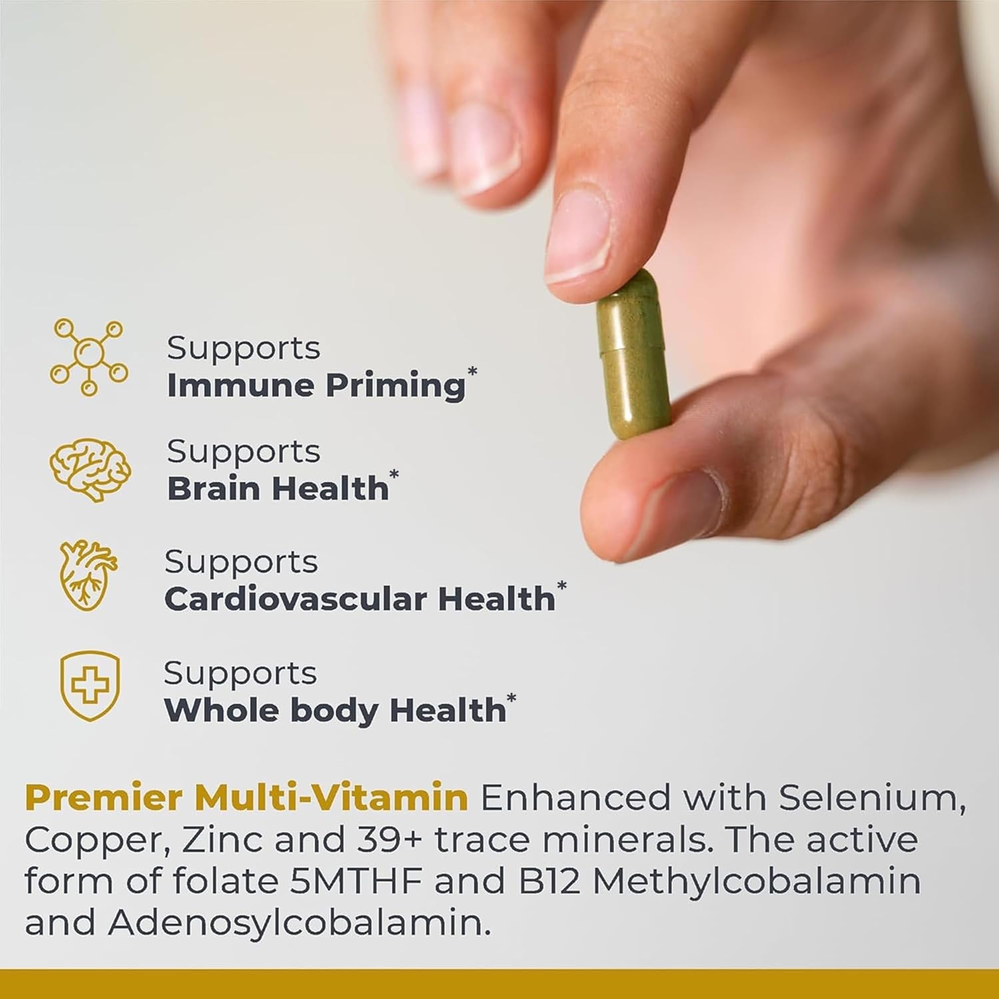 Premier Research Labs Multivitamínico: prebióticos y postbióticos para equilibrio digestivo