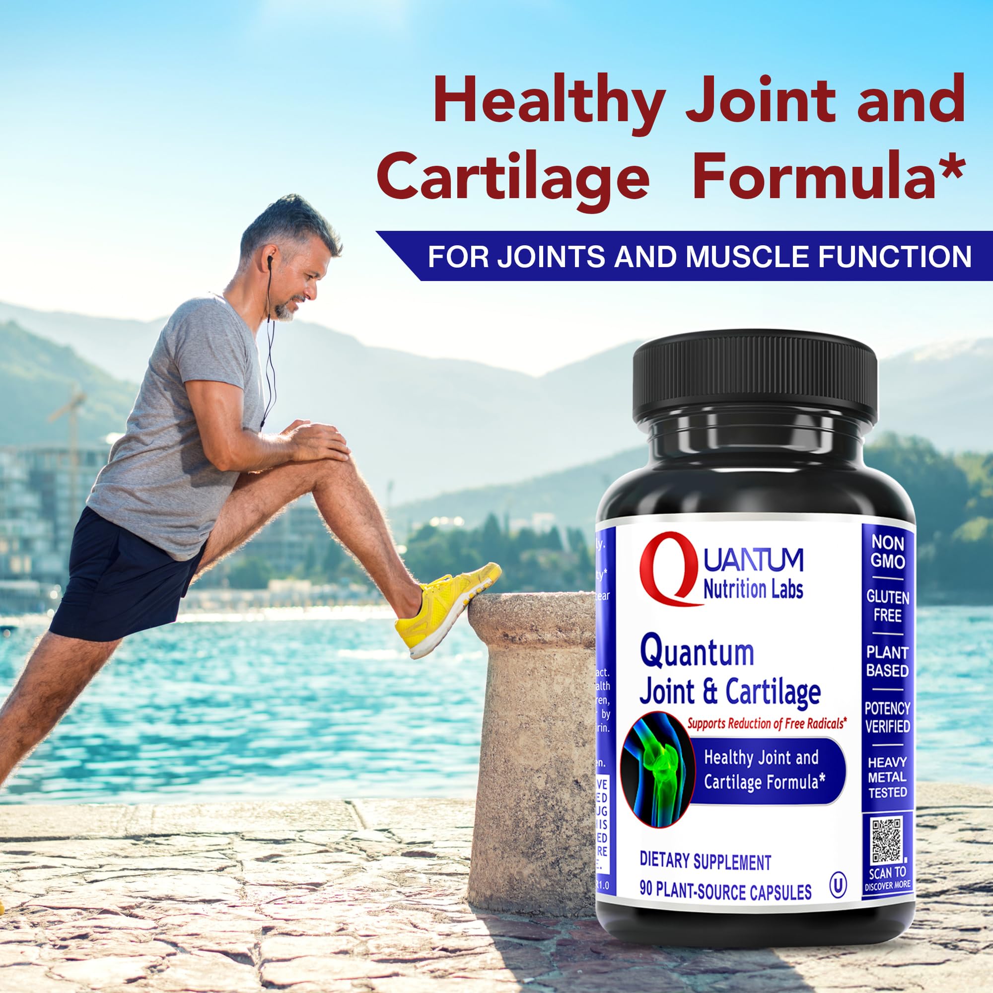 Quantum Joint etiqueta frontal identifica fuente vegetal y pureza