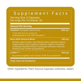 Premier Research Labs Testosterone Premium, etiqueta de ingredientes clara y transparente