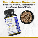 Premier Research Labs Testosterone Premium, mezcla-herbal con ingredientes clave