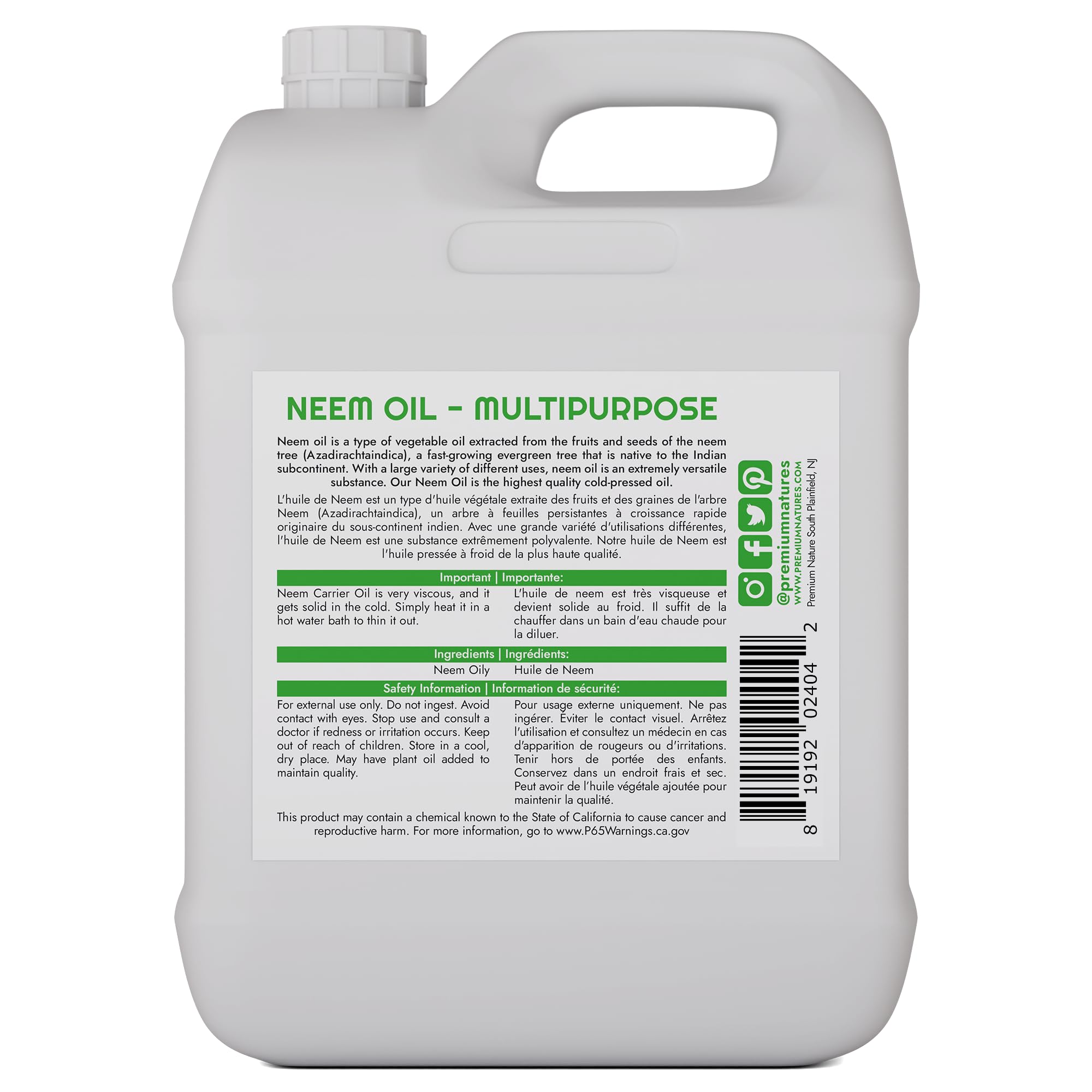 Neem Premium Nature para hidratación suave de la piel seca.