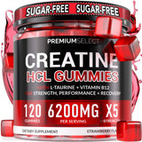 Premium Select Nutrition Creatina HCL gominas, energía para entrenamientos