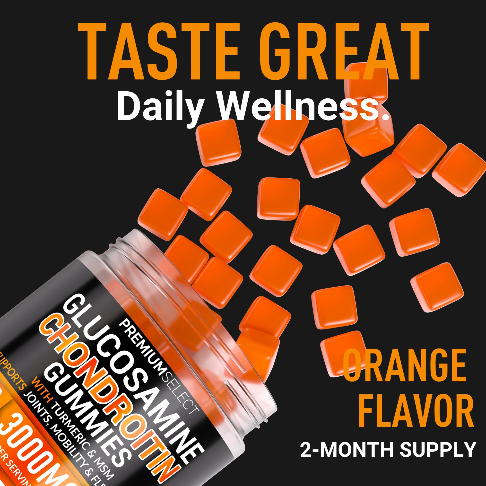 Frasco de 120 gomitas Premium Select Nutrition para uso diario.