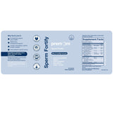 Premom Fortalecimiento de Esperma: certificado ISO 17025 y pruebas NSF.