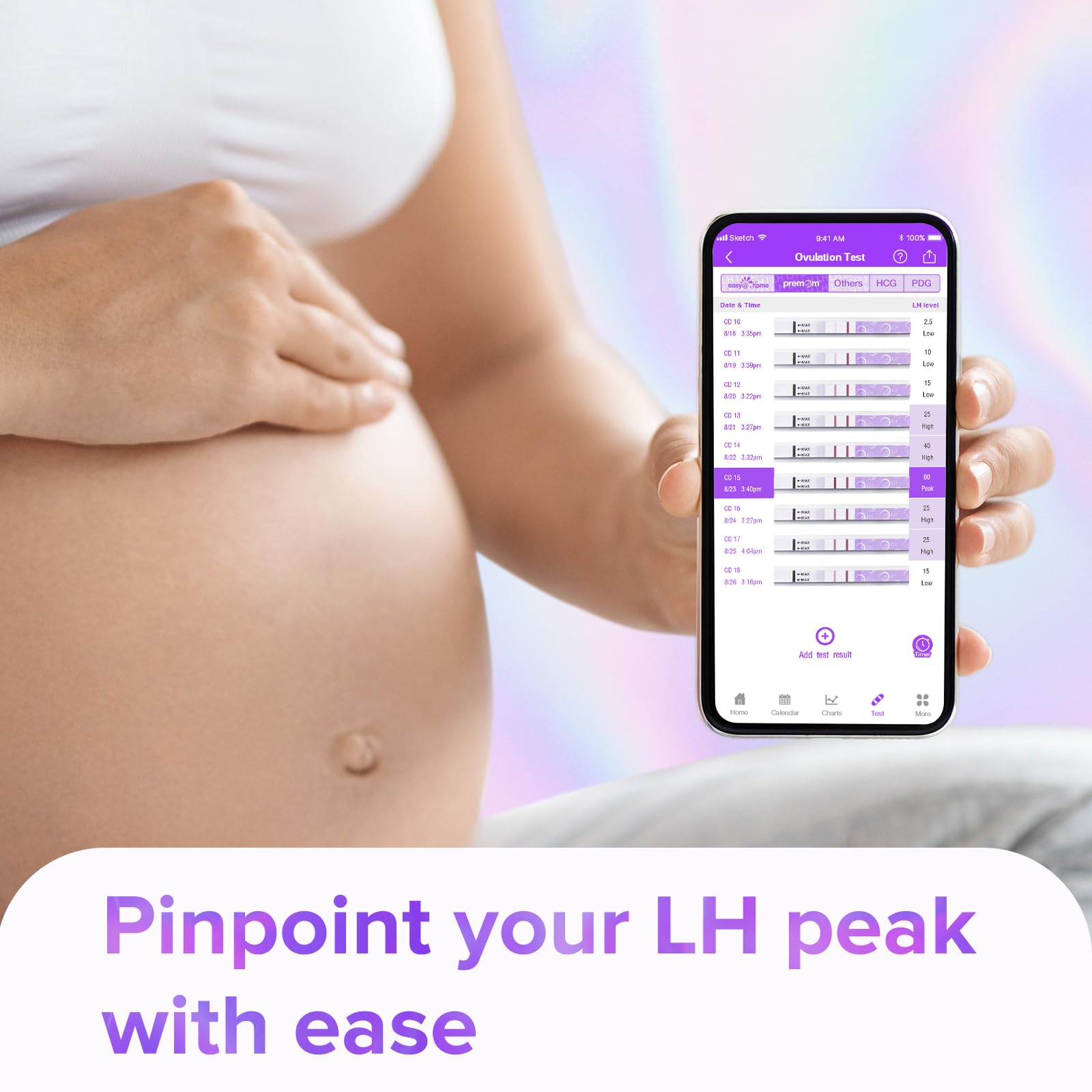 Premom resultado numérico de hormona luteinizante facilita interpretar la curva hormonal y planificar.