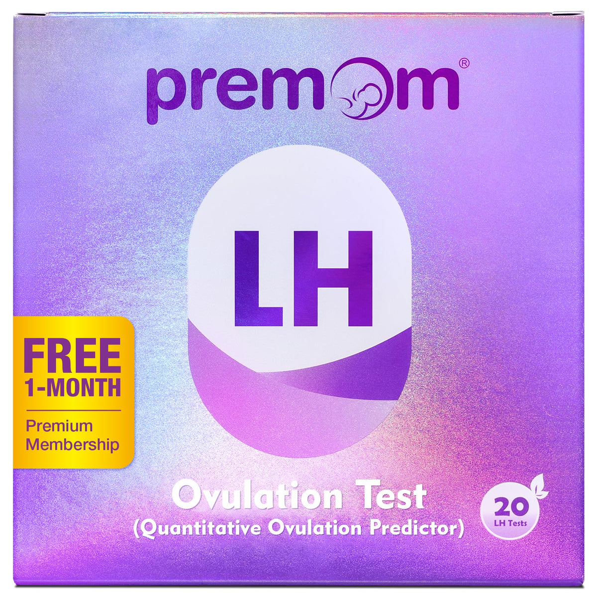 Premom tira de prueba ovulación cuantitativa para detectar la hormona luteinizante con claridad y predecir días fértiles.