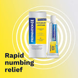 Preparación H crema con lidocaína para entumecer y aliviar dolor.