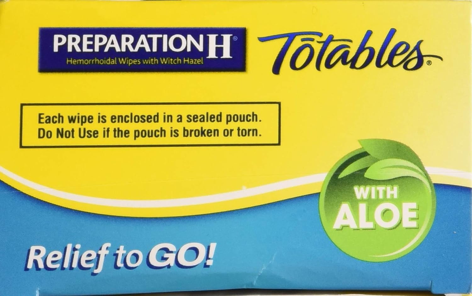 Preparation H Totables con hamamelis para alivio suave y rápido