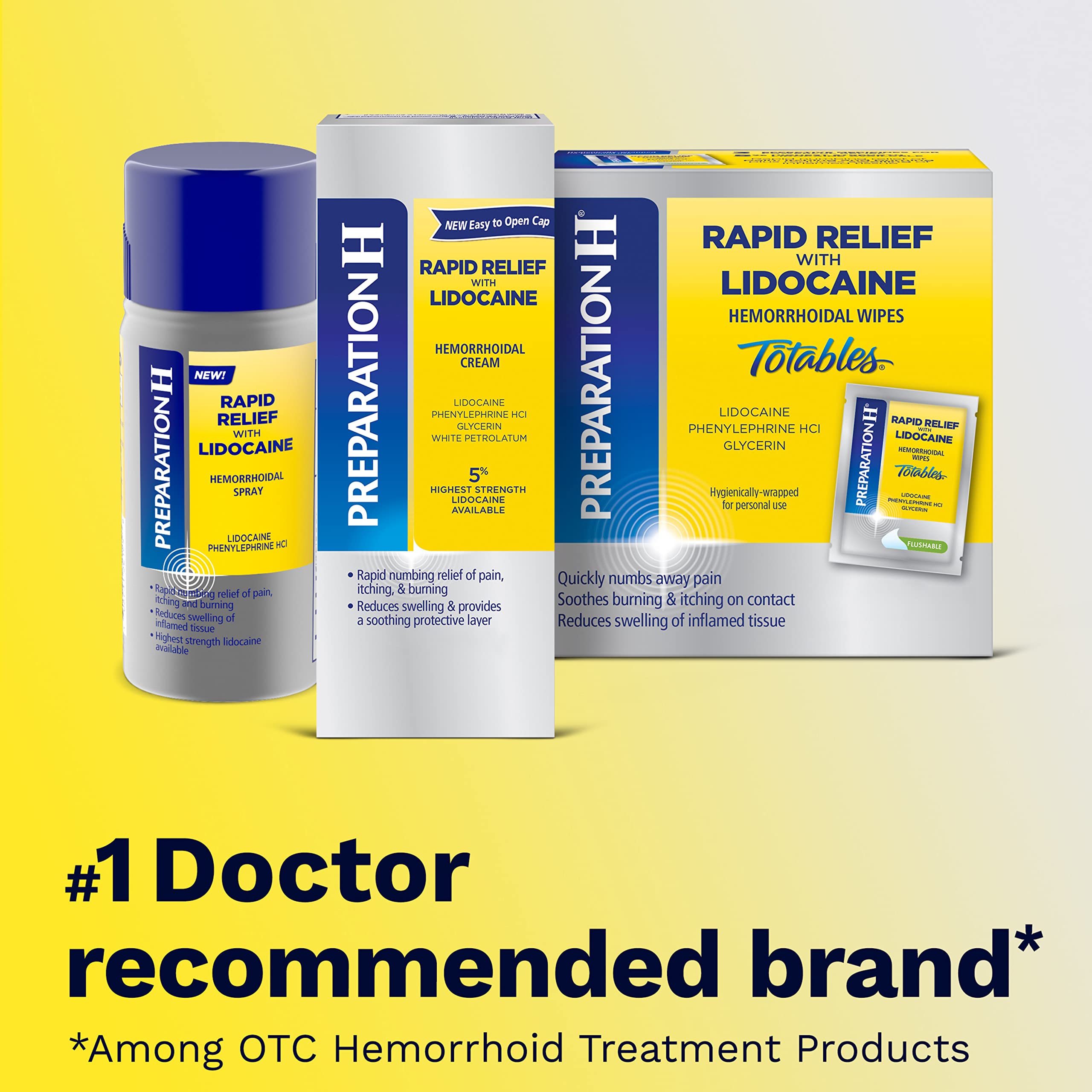 Preparación H tubo de 1 oz con envase ergonómico.