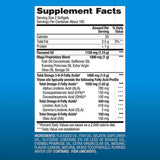 Frasco de Presca Omega 3-6-9 con 325 cápsulas para uso diario.