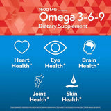 Etiqueta legible de Presca Omega 3-6-9 facilita la dosificación diaria.