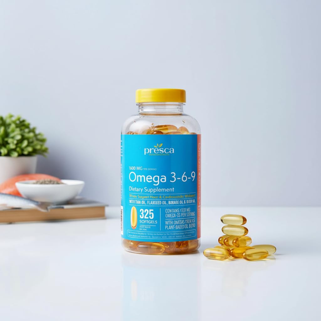 Presca Omega 3-6-9 ojos y visión más nítidos.