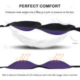 PrettyCare máscara dormir puente nasal alzado para mejor ajuste.